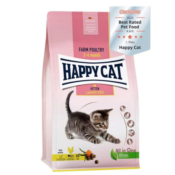 Happy Cat - Young Kitten Farm Poultry - Dry food for sensitive kittens