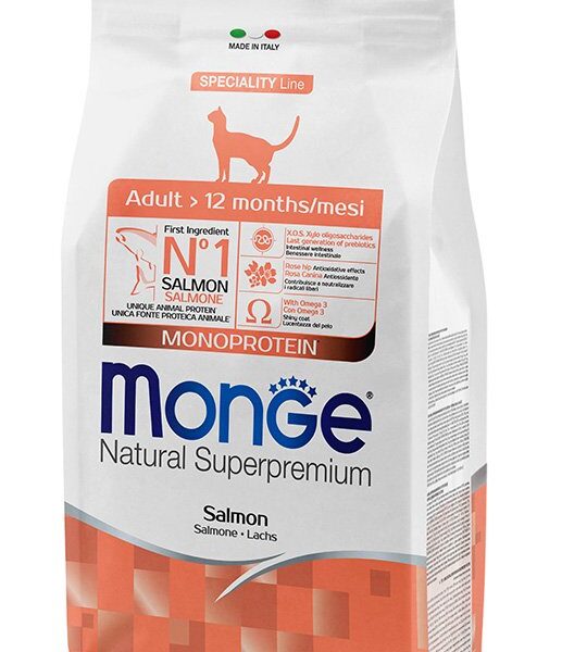 MONGE Natural SuperpremiumMonoprotein Adult CatSalmon