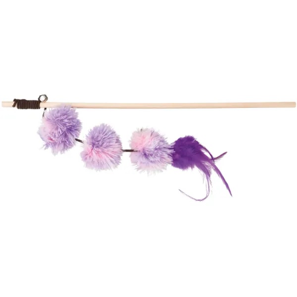 Trixie - Playing Rod with Pompom Balls 40c