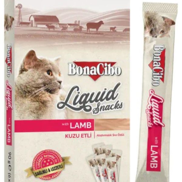 BonaCibo Liquid Snack – Lamb (6 pcs)