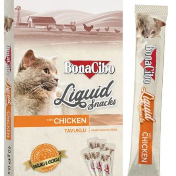 BonaCibo Liquid Snack – Chicken (6 pcs)